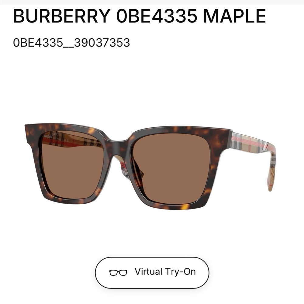 Burberry 0BE4335 Maple Sunglasses